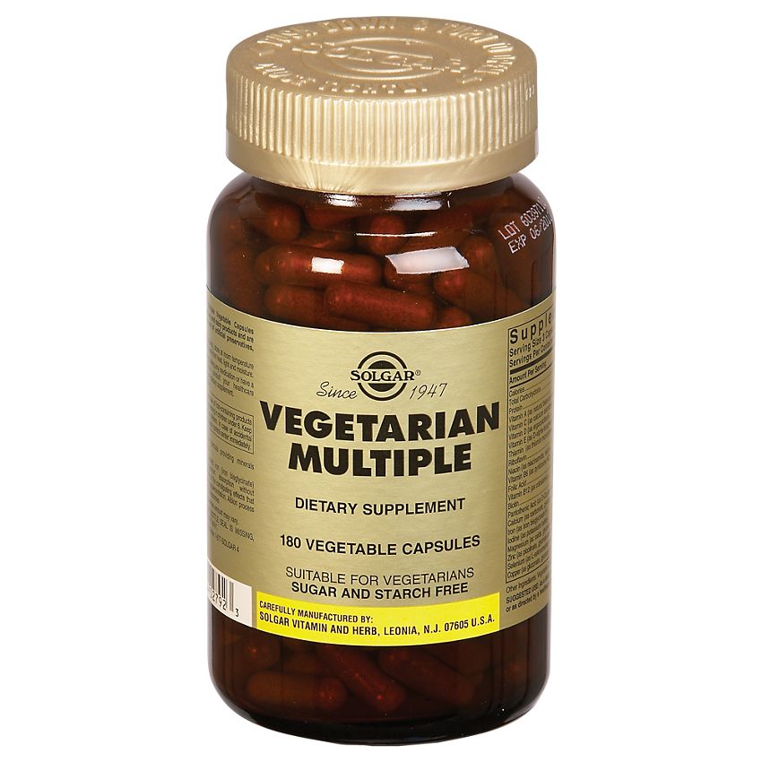 Solgar Vegetarian Multiple, 180 Veggie Caps